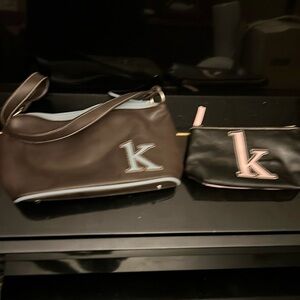 “K” purse brown and blue , the black one is gone!